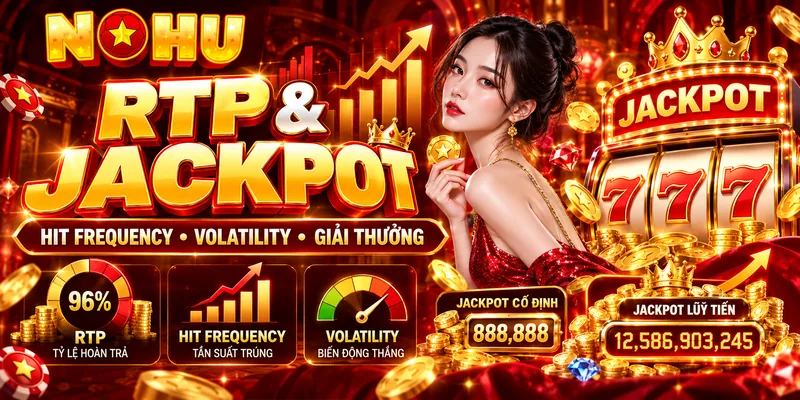 So sánh RTP, Hit Frequency và các loại jackpot trong slot NỔ HŨ